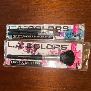 THREE NIP L.A. Colors Eye Shader, Blender, and Blush Brush Set. High Quality